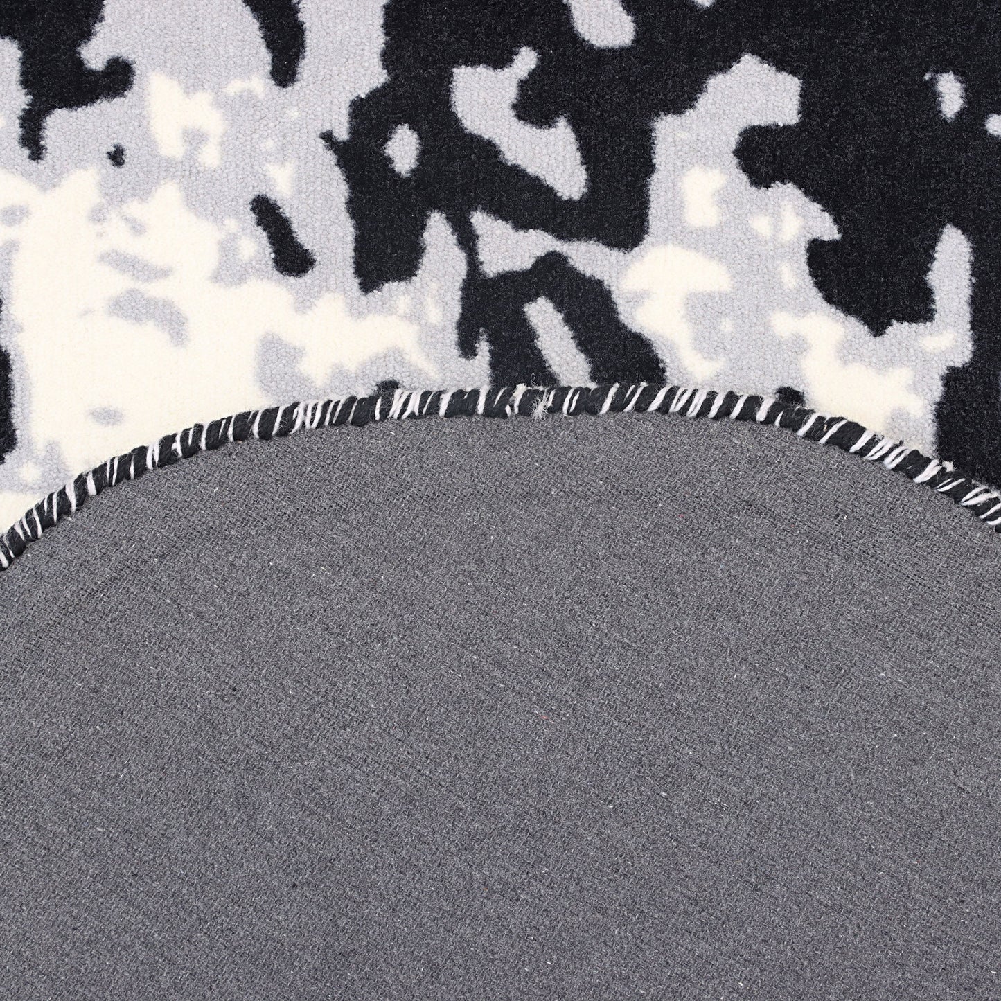 Black Web Rug