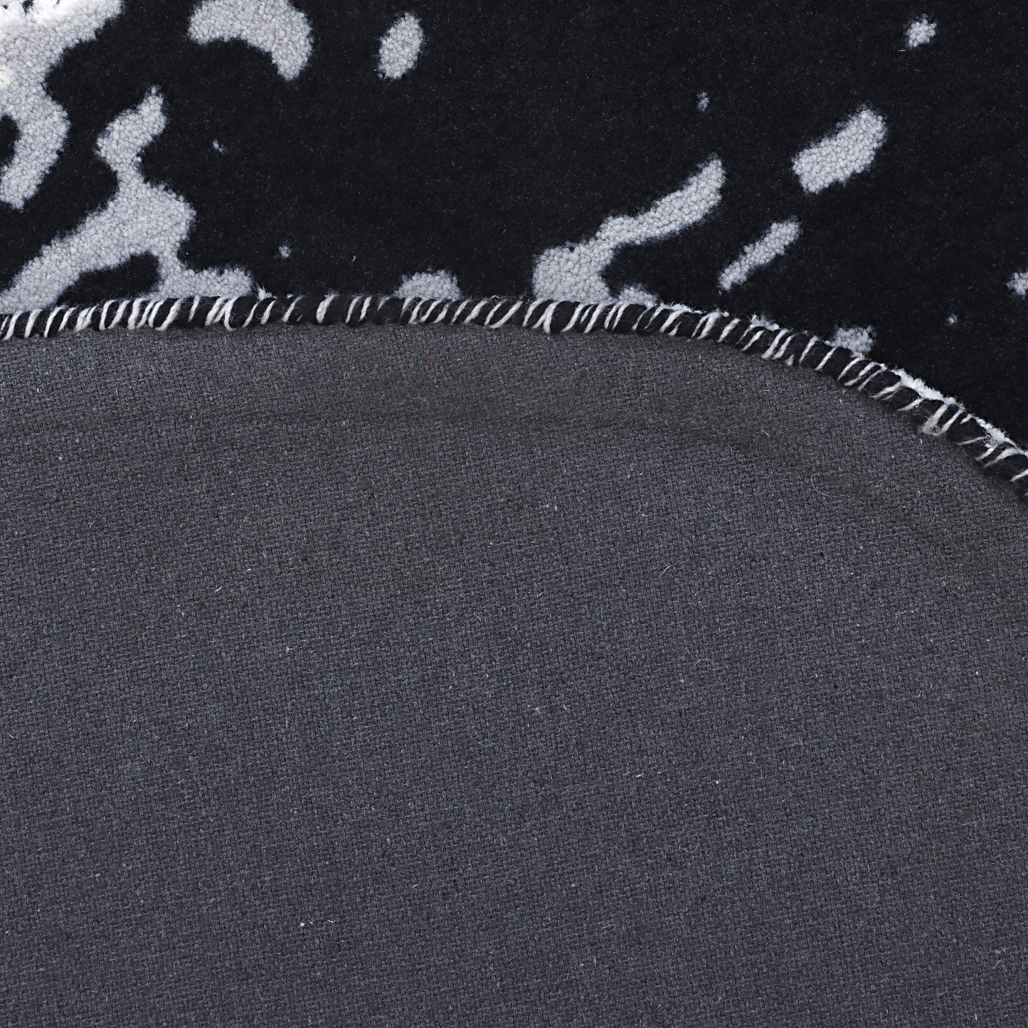 Black Web Rug